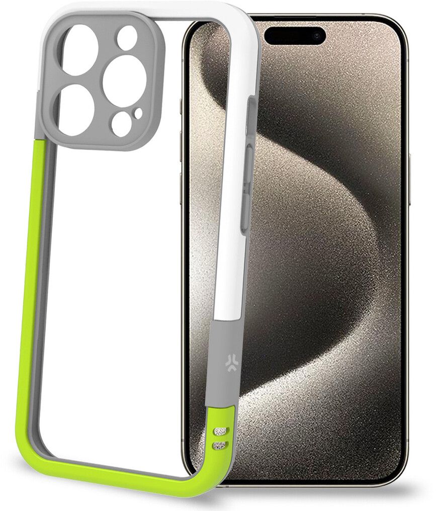 Celly Bumper (iPhone 16 Pro) - Grønn/hvit