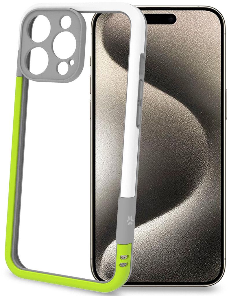 Celly Bumper (iPhone 16 Pro Max) - Grønn/hvit
