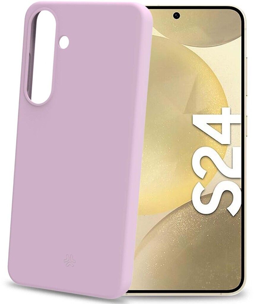 Celly Cromo mykt gummideksel (Galaxy S24) - Rosa