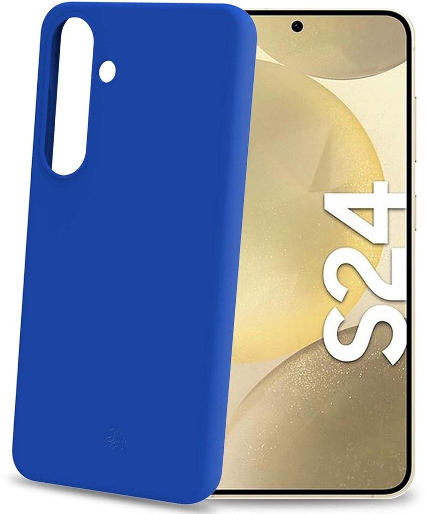 Celly Cromo mykt gummideksel (Galaxy S24) - Blå