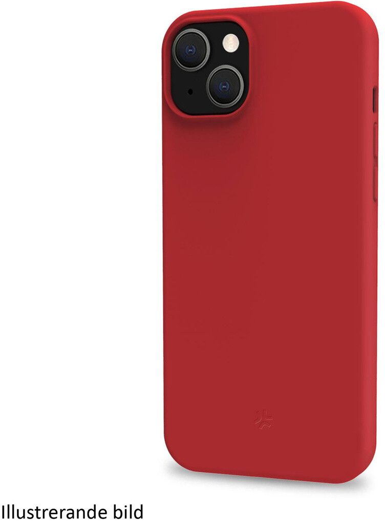 Celly Cromo mykt gummideksel (iPhone 16) - RØd