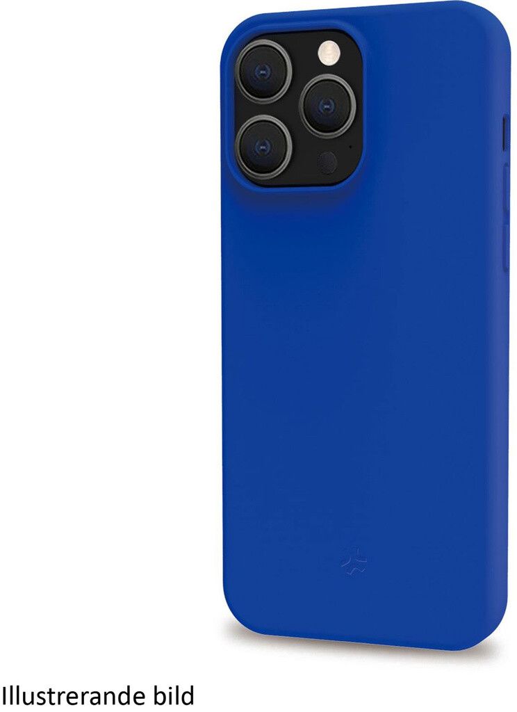 Celly Cromo mykt gummideksel (iPhone 16 Pro) - Blå