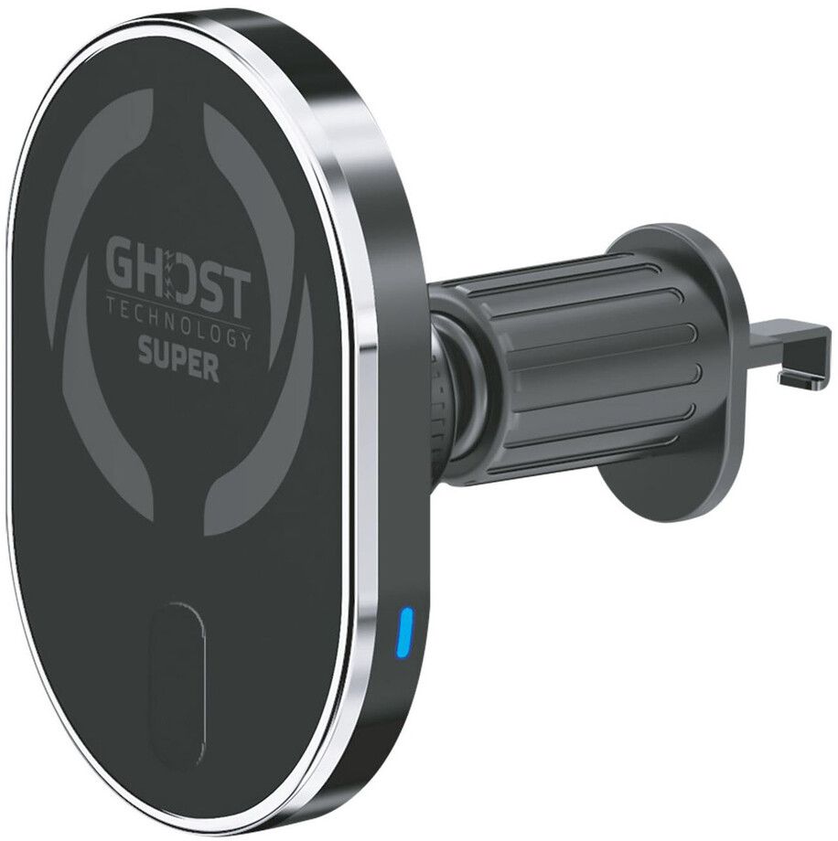 Celly Ghost Super - Magnetbilholder for mobiltelefon - MagSafe, with wireless charging - svart