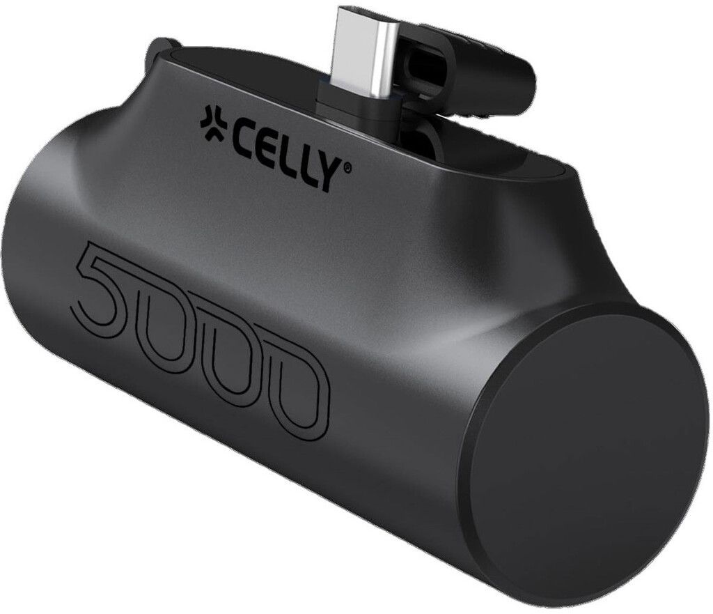 Celly PBC5000 USB-C Powerbank 5000 mAh - Svart