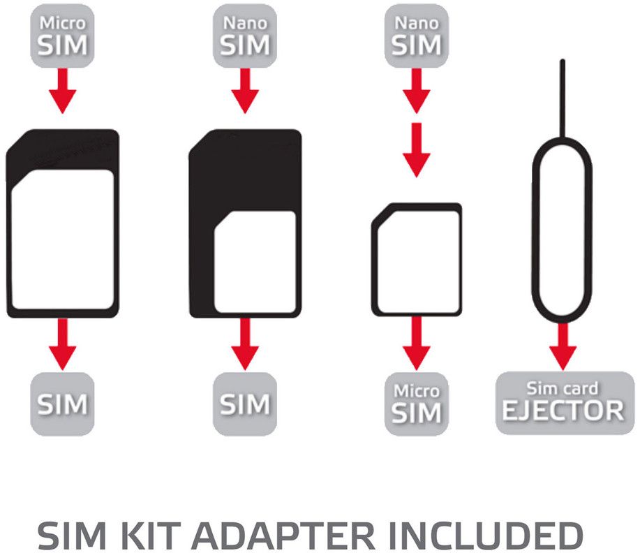 Celly 3-pack SIM-kortadaptere