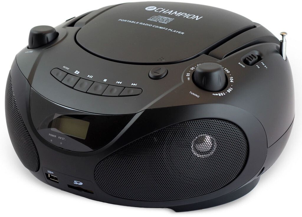 Champion Portable Boombox - Svart