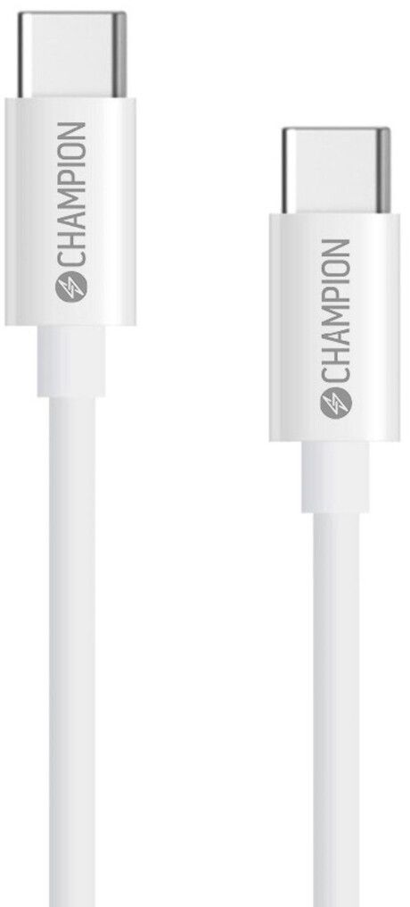 Champion USB-C-kabel 60W - Hvit 2 meter