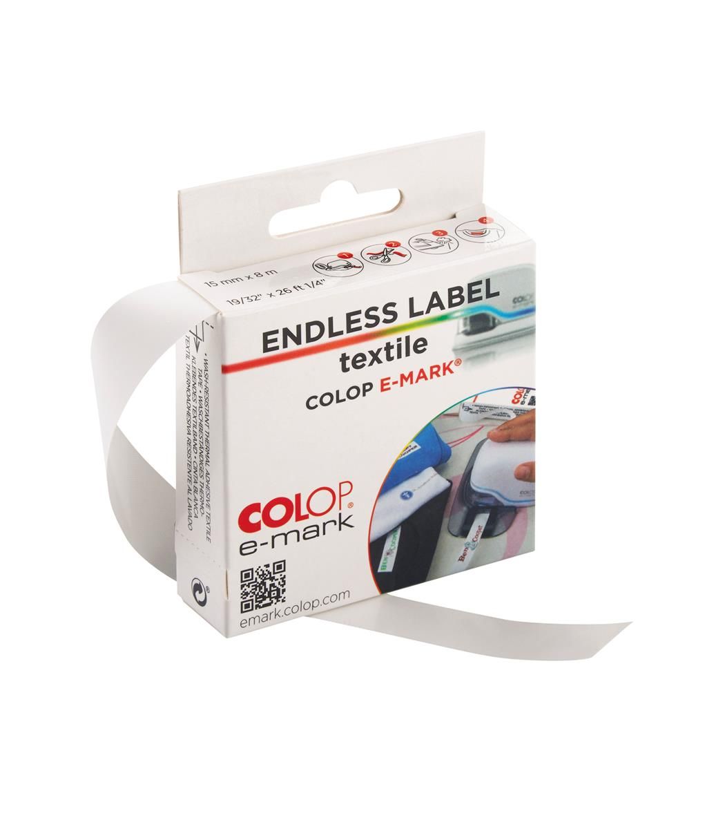 Colop e-mark Endless Labels Tekstil 15 mm x 8 m