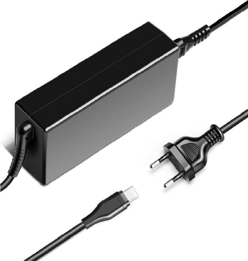 CoreParts 65W USB-C-lader med innebygd kabel