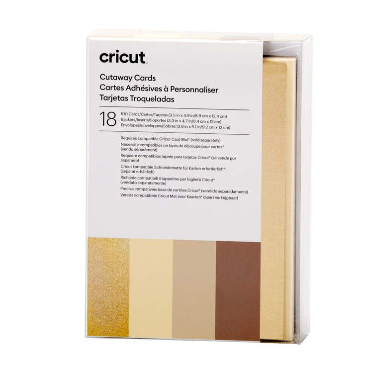 Cricut Cutaway Cards R10 Sampler 18-pack - Nøytrale