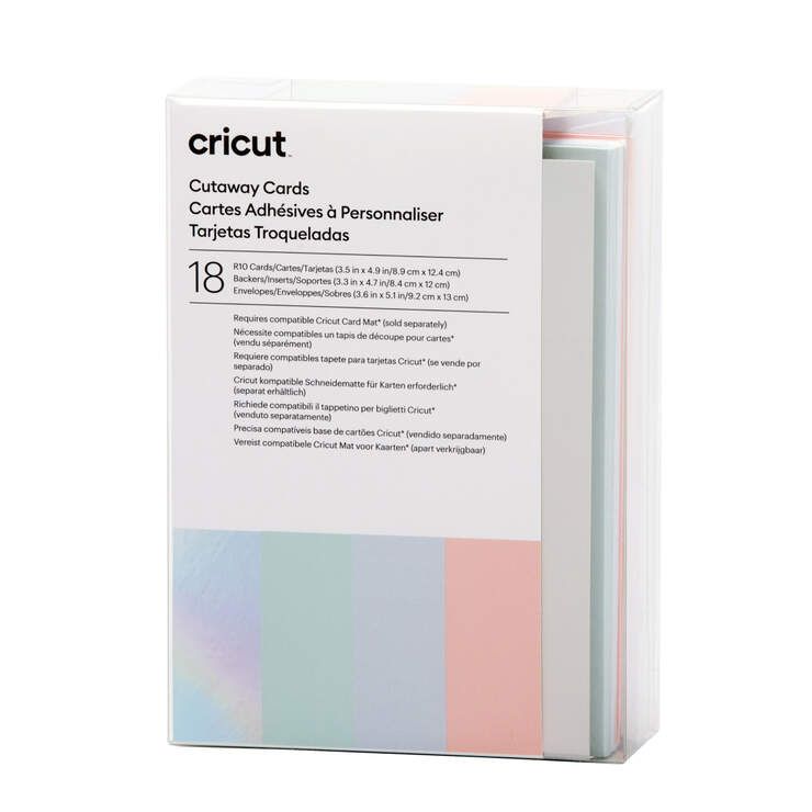 Cricut Cutaway Cards R10 Sampler 18-pack - Pastell