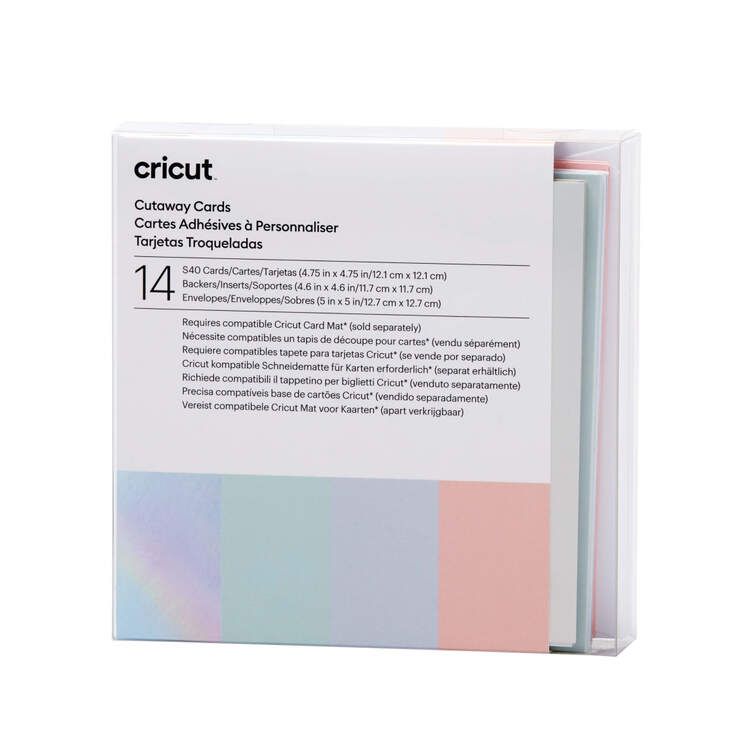 Cricut Cutaway Cards S40 Sampler 14-pakning - Pastell