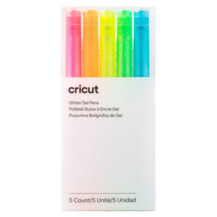 Cricut Glitter Gel Penner 0,8mm 5-pak