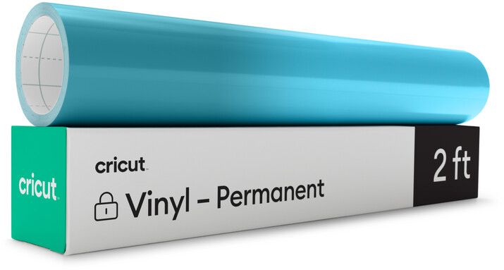 Cricut varmeaktivert, fargeskiftende vinyl - Permanent 30 x 61 cm - Turkis/lyseblå