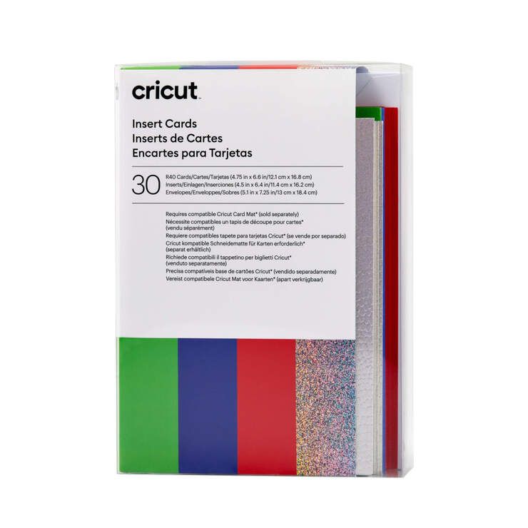 Cricut Insert Cards R40 Sampler 30-pak - Regnbue