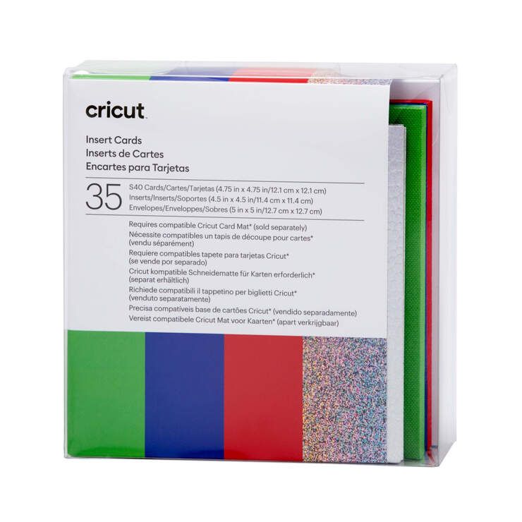 Cricut Insert Cards S40 Sampler 35-pak - Regnbue