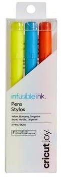 Cricut Joy Infusible Ink Fine Point Pen Sett 3-pack - Gul/blå og rød