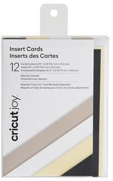 Cricut Joy-innleggskort 12-pakning - Nøytral