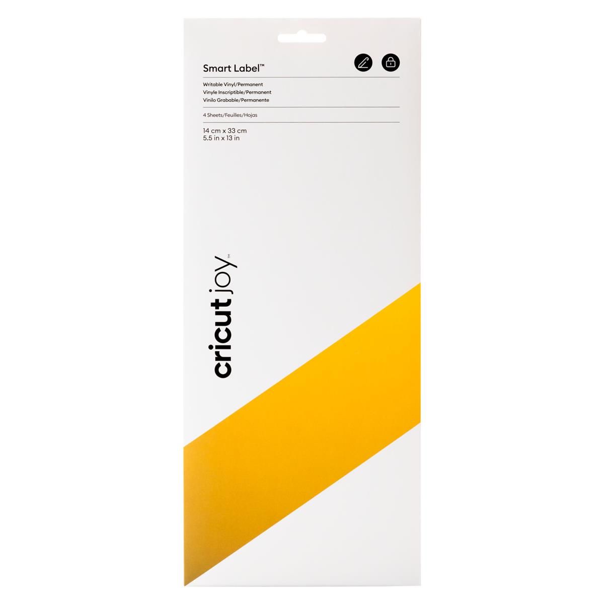 Cricut Joy Smart Label Writable Vinyl Permanent - 4-pack - Guld