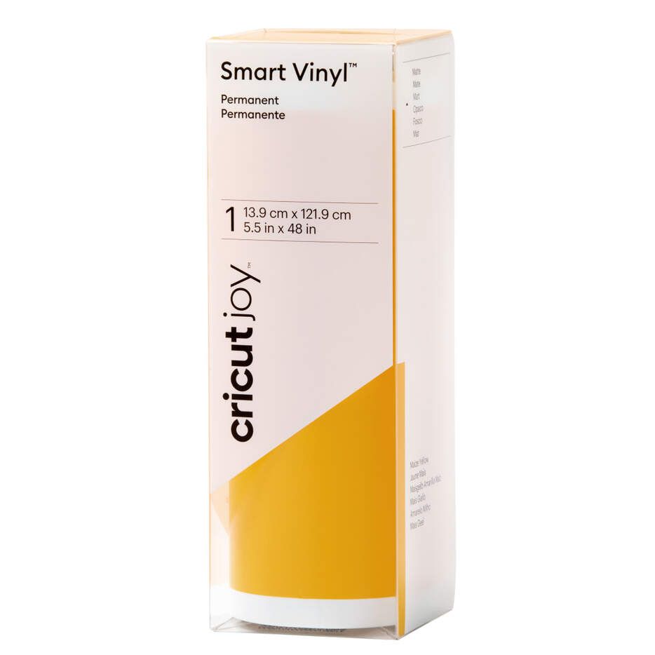 Cricut Joy Smart Vinyl Permanent Matte 14 x 122 cm - Gul