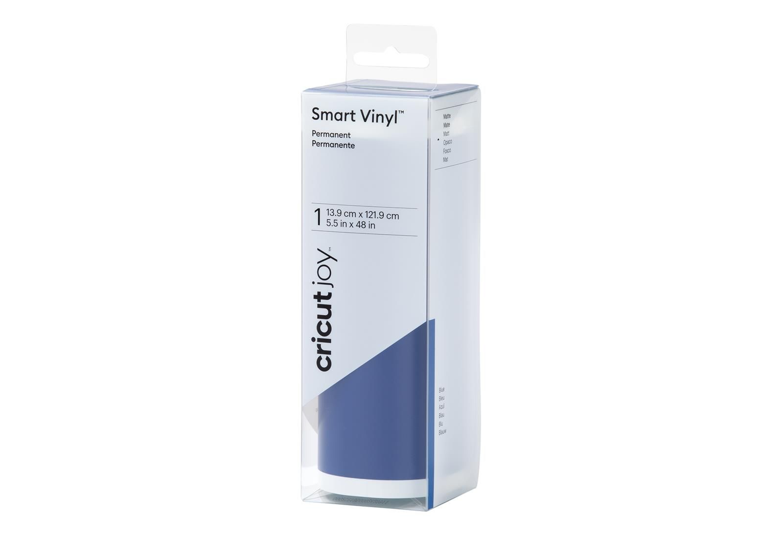 Cricut Joy Smart Vinyl Permanent Matte 14 x 122 cm - Mörkblå
