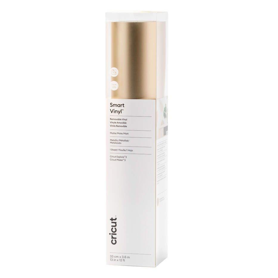 Cricut Smart Vinyl Avtagbar Matt Metallic 33 x 366 cm - Champagne