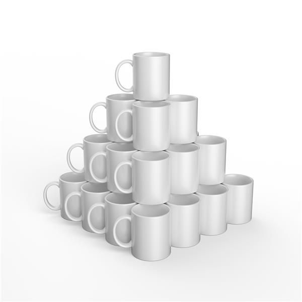 Cricut hvit krus (350 ml) - 36-pakning