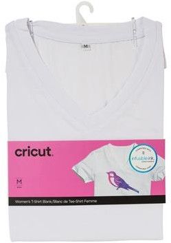 Cricut T-skjorte med V-hals for kvinner Blank - Medium