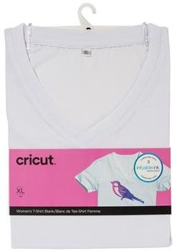 Cricut T-skjorte med V-hals for kvinner Blank - Xl