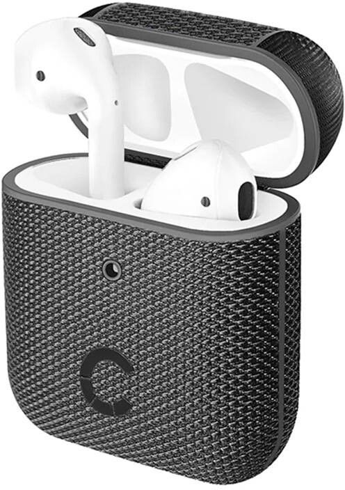 Cygnett AirPods TekView-deksel (Airpods 1/2) - Svart