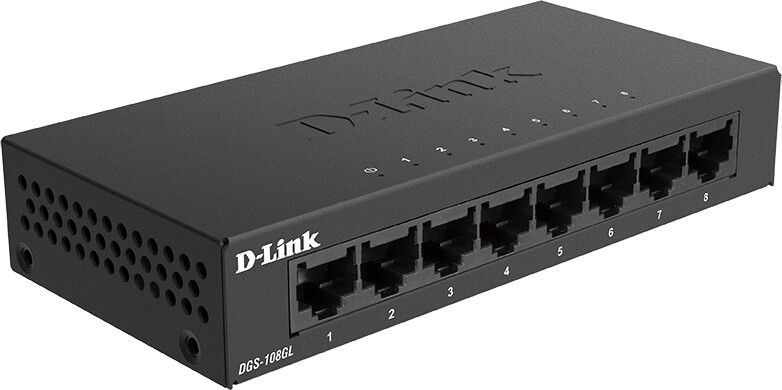 D-Link 8-ports Gigabit Uadministrert Ethernet-svitsj
