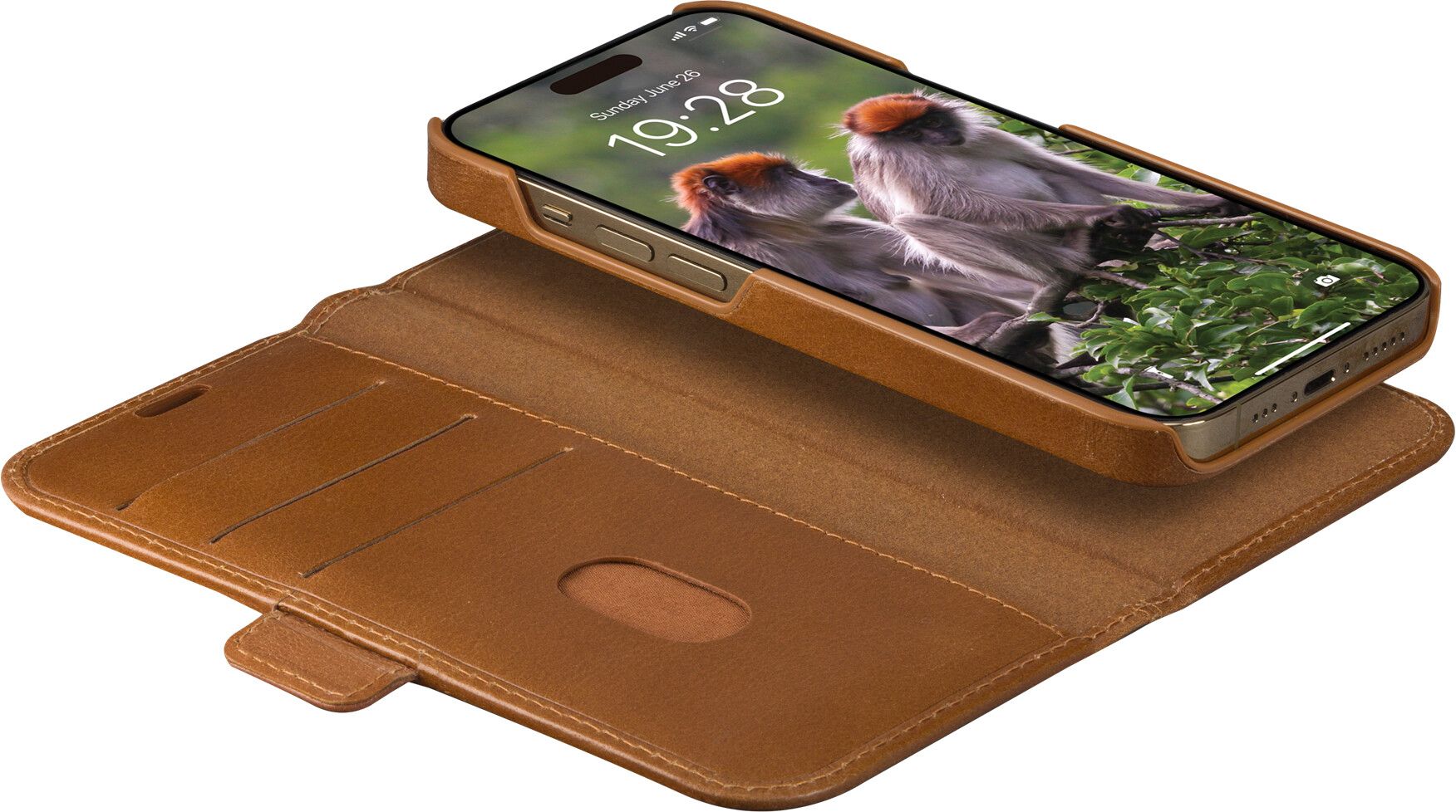 dbramante1928 - Lynge Flip Case - iPhone 15 Pro Max - Tan