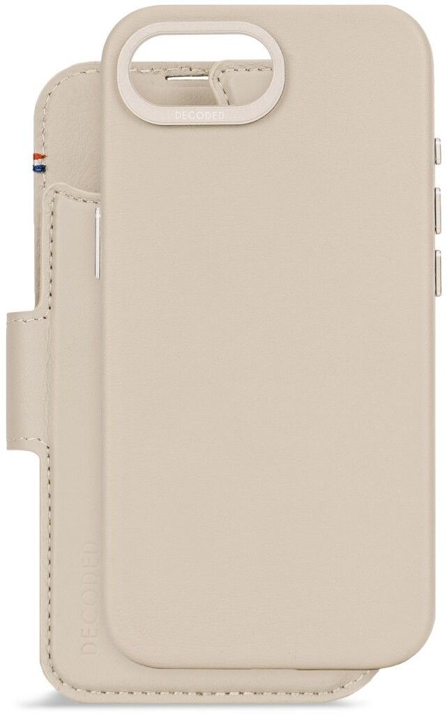 Decoded avtakbar lommebok (iPhone 16e) - Beige