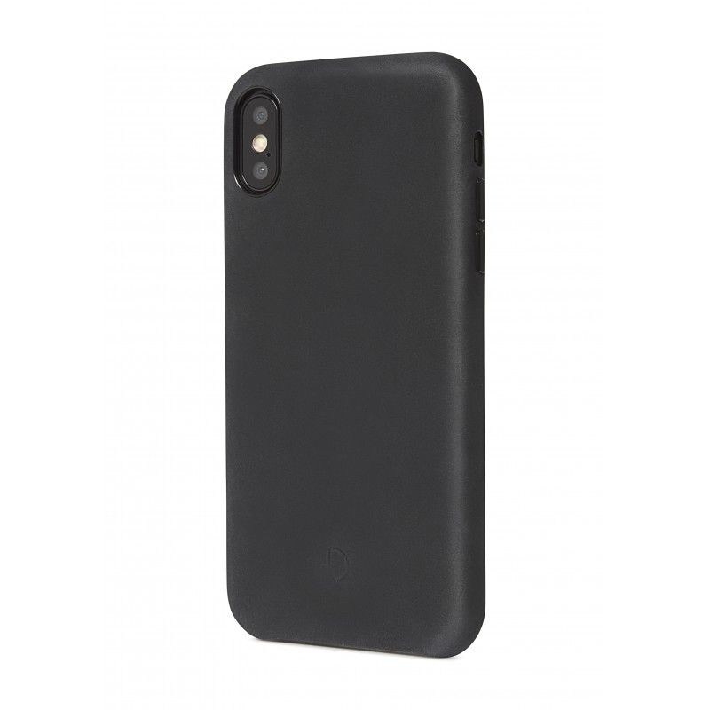 Decoded Leather Back Cover (iPhone Xs Max) - Svart