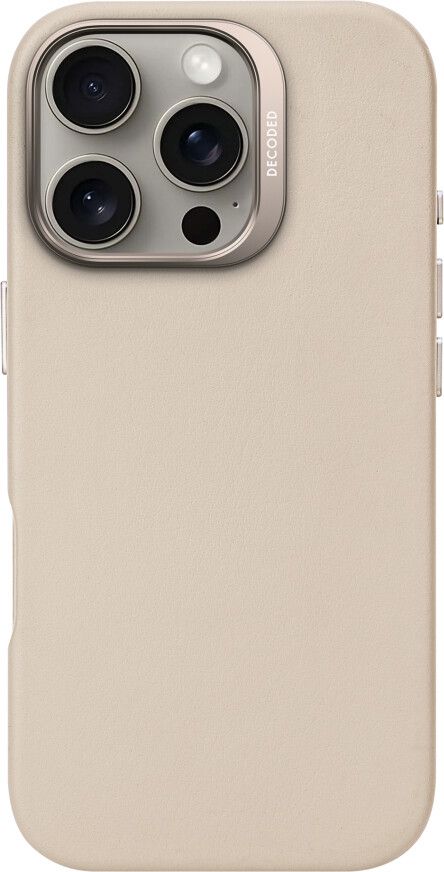 Decoded Leather Backcover Iphone 16 Pro Beige