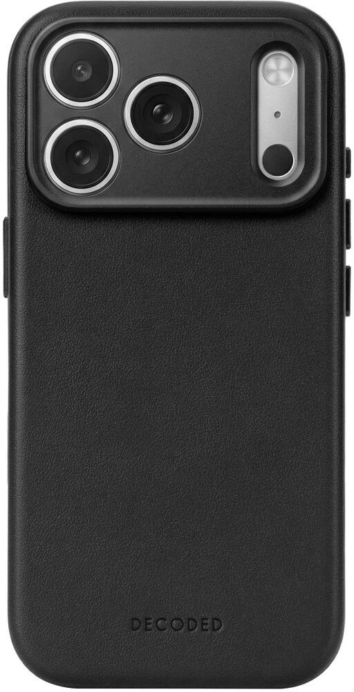 Decoded Leather Back Cover MagSafe (iPhone 17 Pro Max/18 Pro Max) - Svart