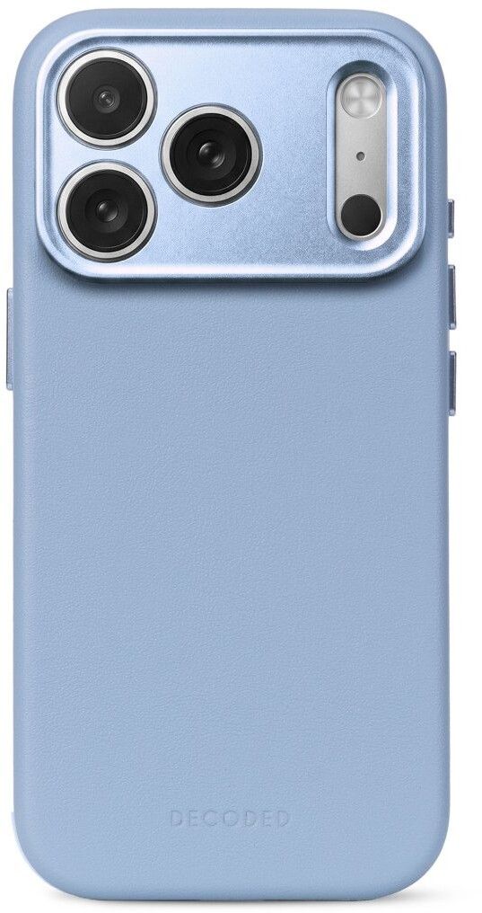Decoded Leather Back Cover MagSafe (iPhone 17 Pro/18 Pro) - Blå