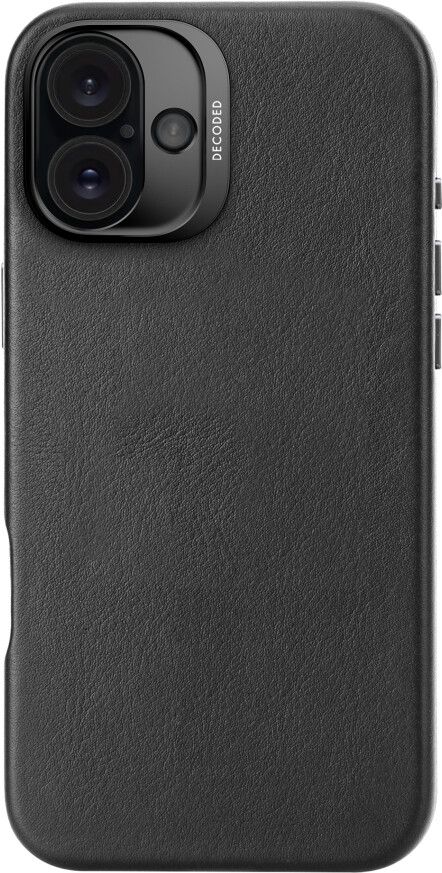 Decoded Leather Backcover Iphone 16 Plus Sort
