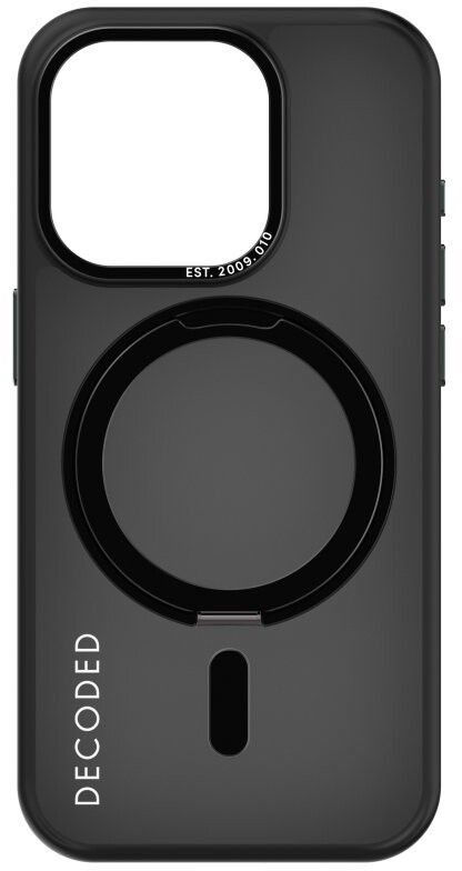 Decoded resirkulert plastløkkestativ bakdeksel (iPhone 15 Pro) - Svart