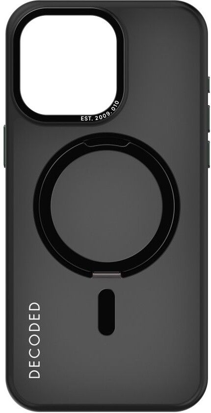 Decoded resirkulert plastløkkestativ bakdeksel (iPhone 15 Pro Max) - Svart