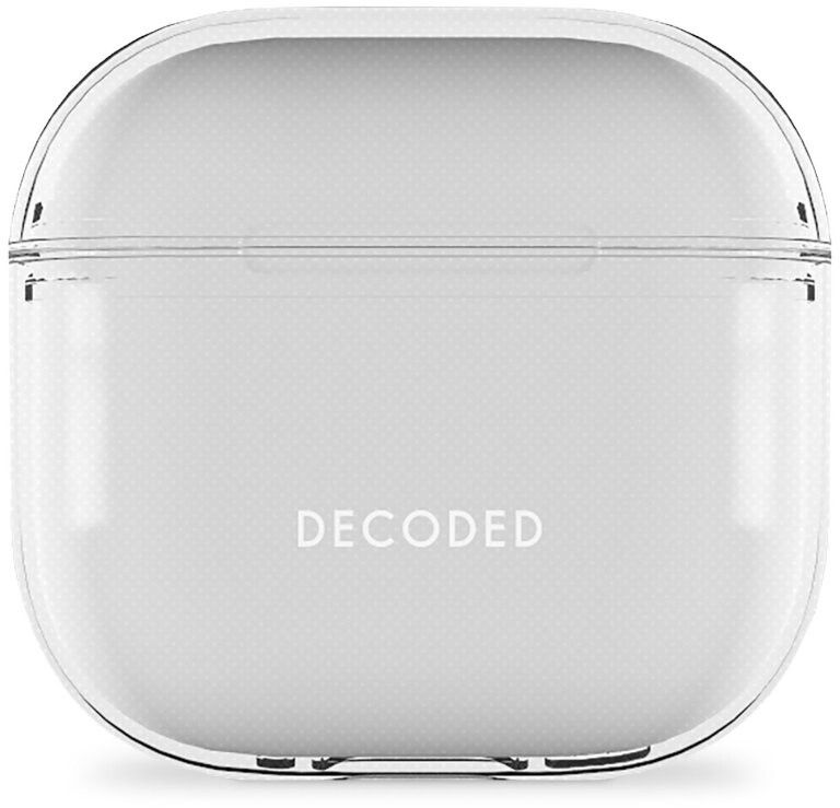 Decoded silikon AirCase (AirPods 4) - Gjennomsiktig