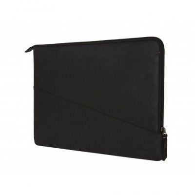 Decoded Waxed Slim Leather Sleeve (15") - Svart