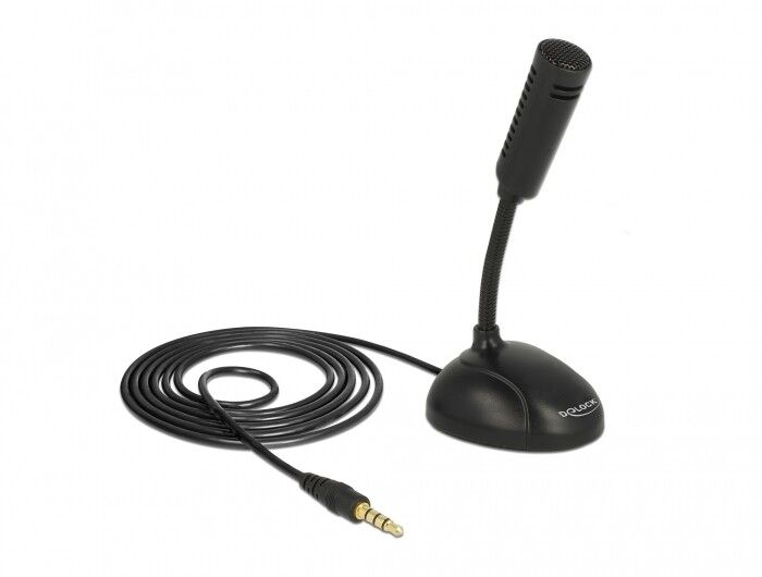 Delock rundstrålende kondensatormikrofon 3,5 mm