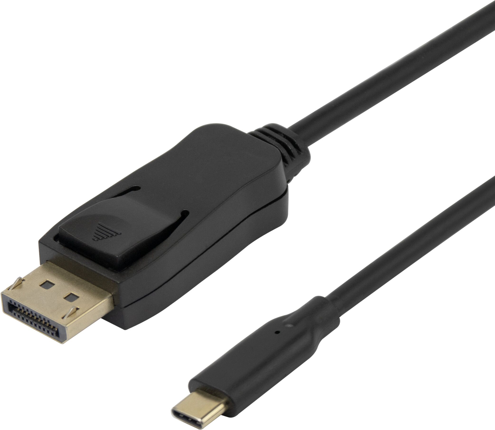 Deltaco 8K USB-C til DisplayPort-kabel - 1 meter