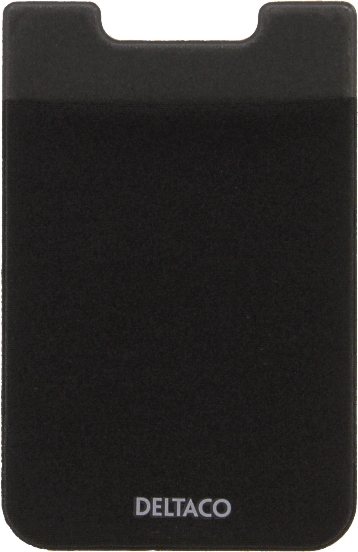 Deltaco Adhesive Credit Card Holder - Black