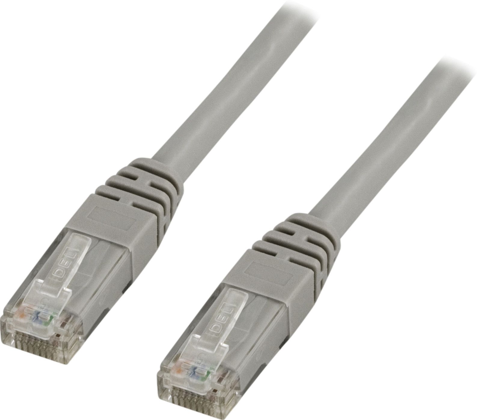 Deltaco grå nettverkskabel CAT5E - 3 meter