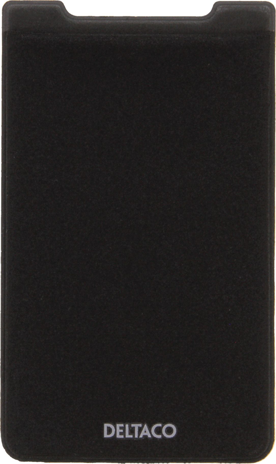 Deltaco Adhesive Credit Card Holder - Black