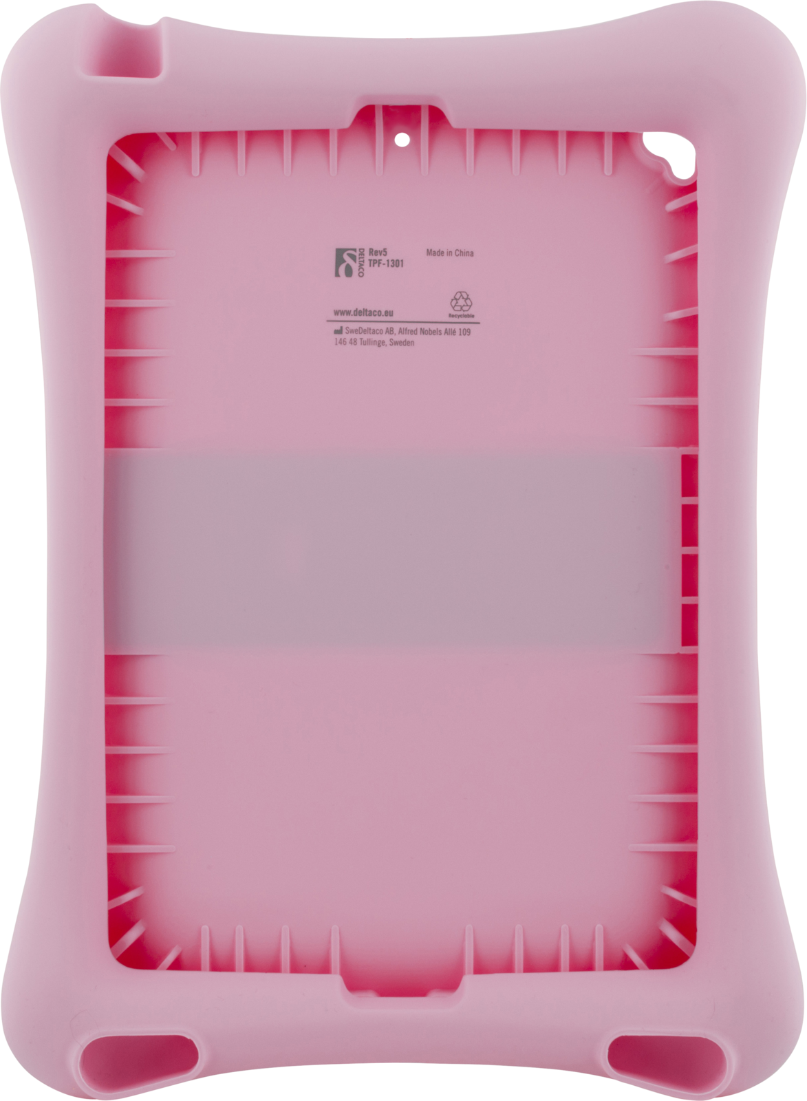 Deltaco Standing Silicone Case (iPad) - Rosa