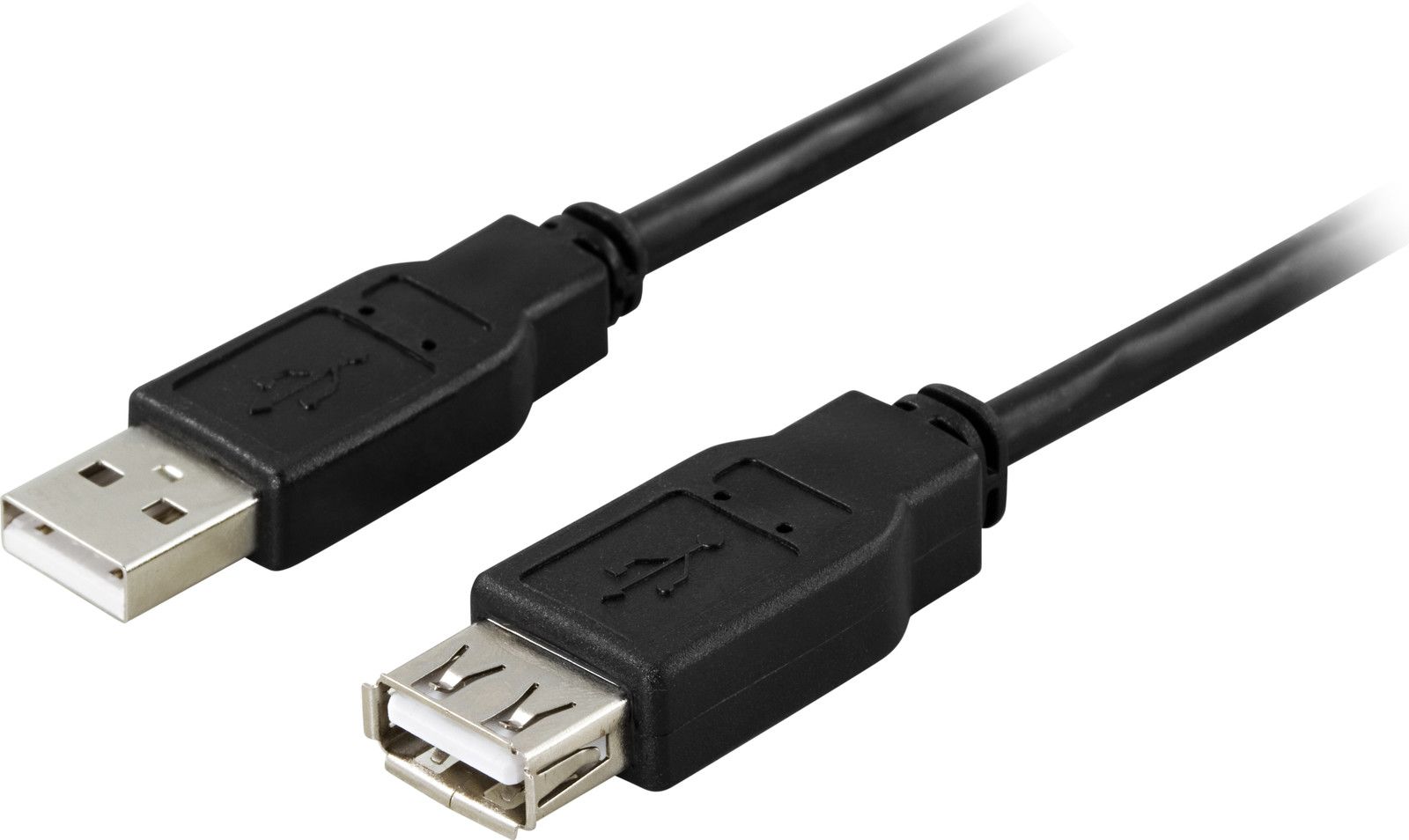 Deltaco USB-forlengningskabel 2m