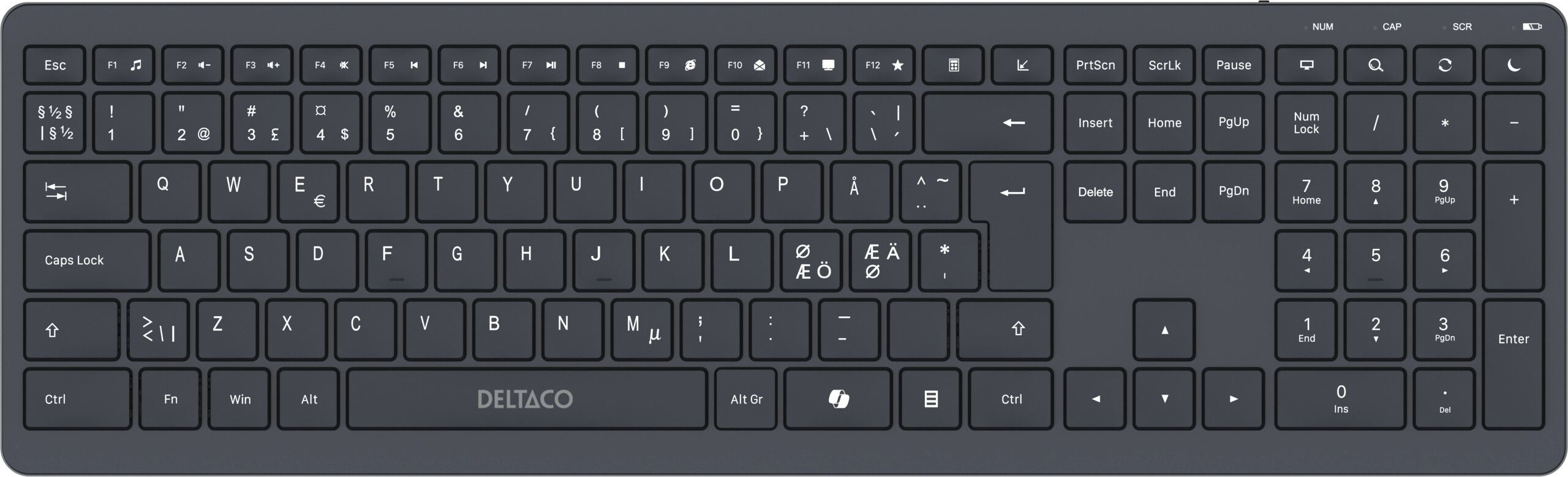 Deltaco Wireless Scissor Keyboard